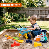 Children Sand and Water Beach Toys Mill, Wheelbarrow Accessories Playset