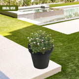 Anthracite Large Flower Pot Planter 35 x 31 cm by GEEZY - UKBuyZone
