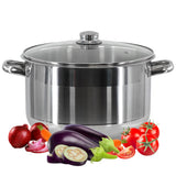 Stainless Steel Stock Pot with Lid - 8.5 L