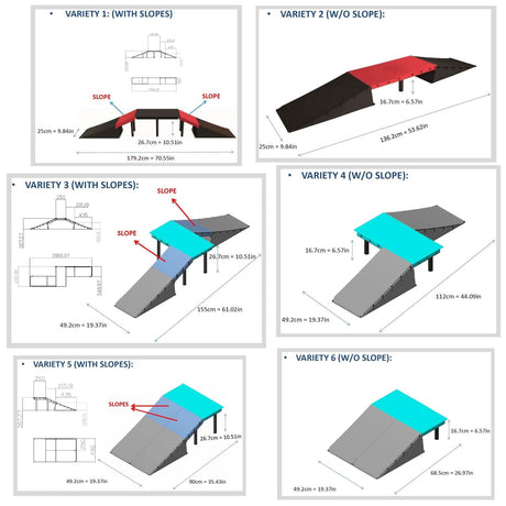 6 in 1 Ramp Set by GEEZY - UKBuyZone