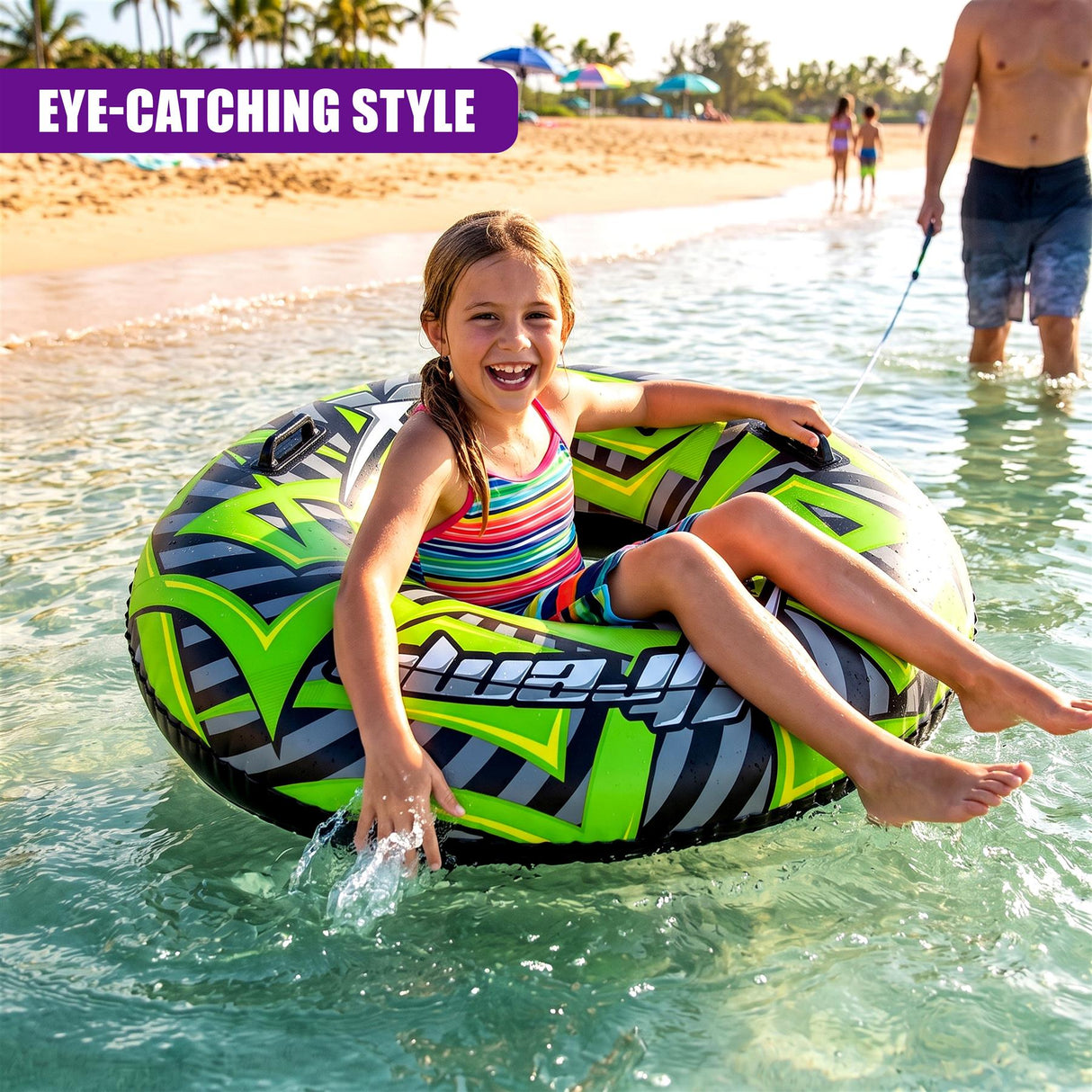 Inflatable Pool Ring 47" - Green