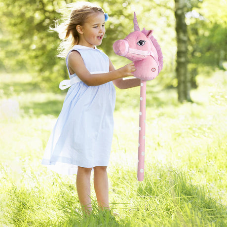 Pink Hobby Horse Unicorn by The Magic Toy Shop - UKBuyZone