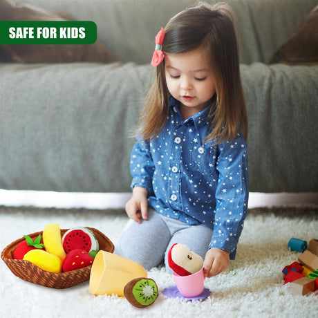 Fabric Fruit Basket Toy Set by BiBi Doll - UKBuyZone
