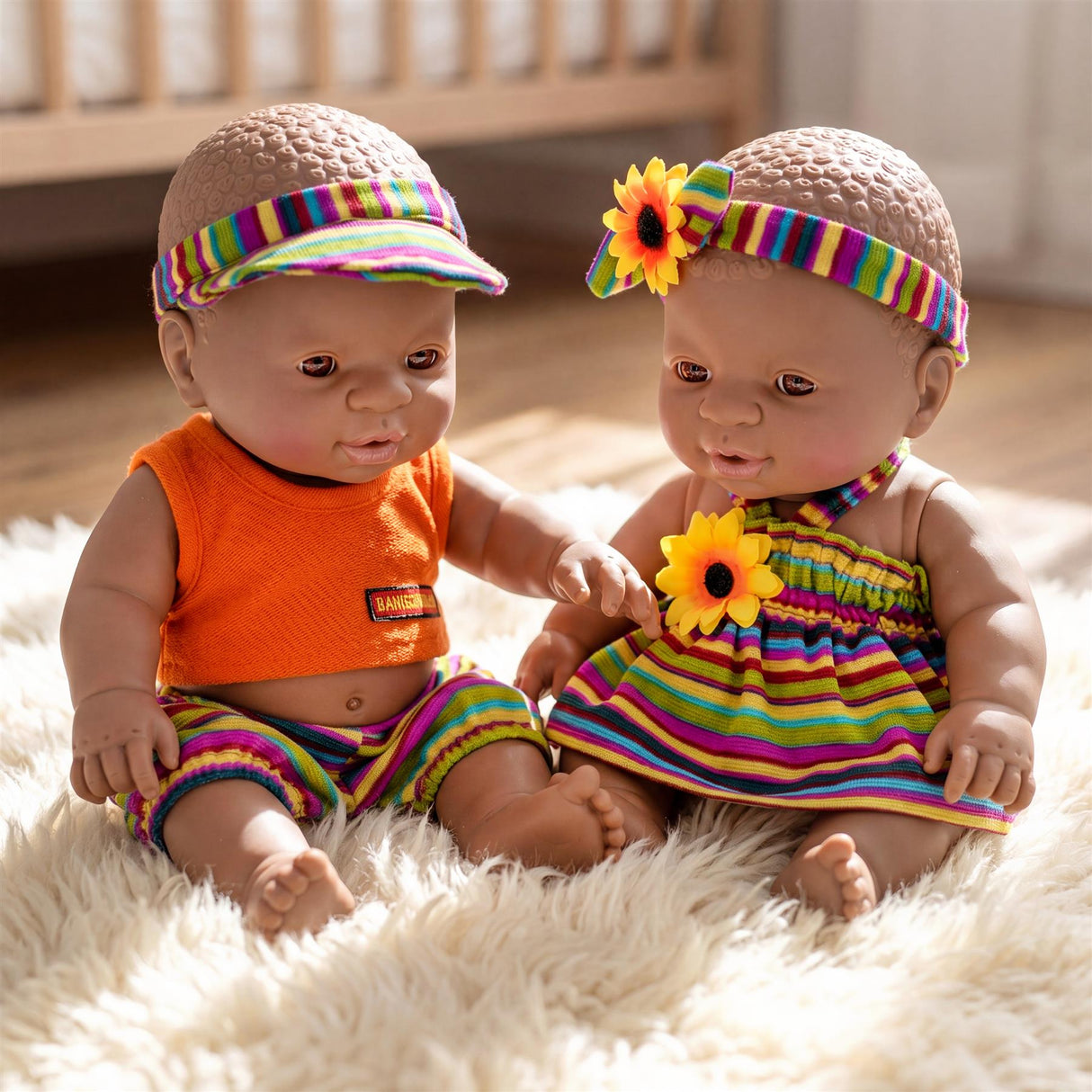 BiBI Black Twin Dolls (30 cm / 12")