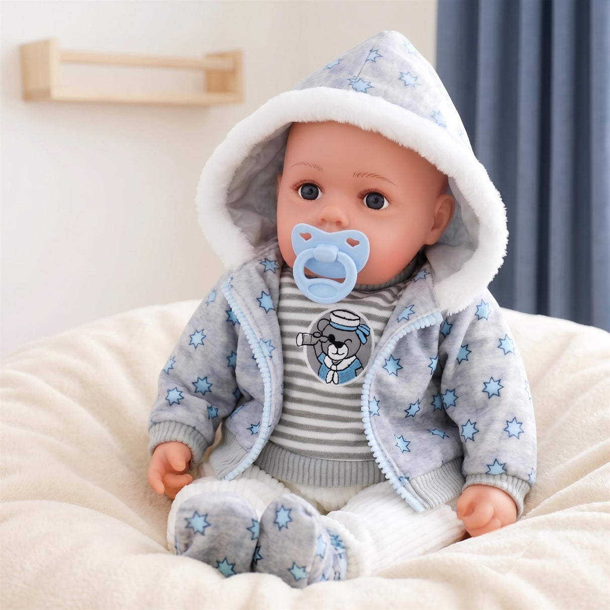 BiBi Baby Doll "Navy" (Sleepy Boy) (50 cm / 20")