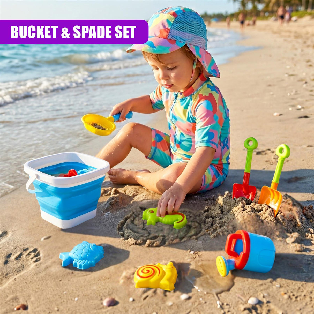 8-Piece Bucket & Spade Playset