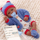 BiBi Black Doll Reborn Ethnic Boy "Posy" (50 cm / 20")