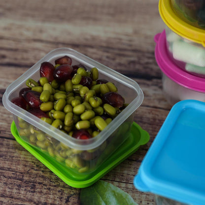 Set of 4 Mini Food Storage Containers with Lids by Geezy - UKBuyZone