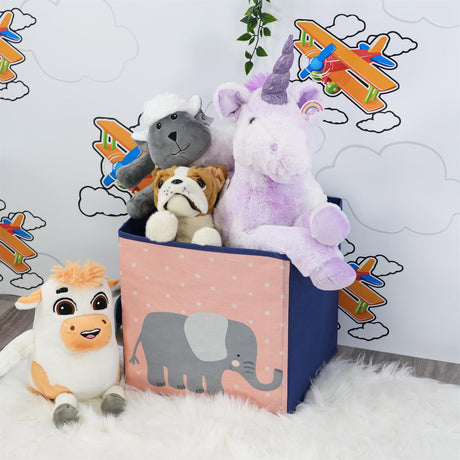 Elephant Design Foldable Storage Box by The Magic Toy Shop - UKBuyZone