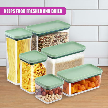 Food Storage Containers Set of 6 by GEEZY - UKBuyZone