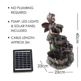 Fairy Solar Water Feature Outdoor With LED