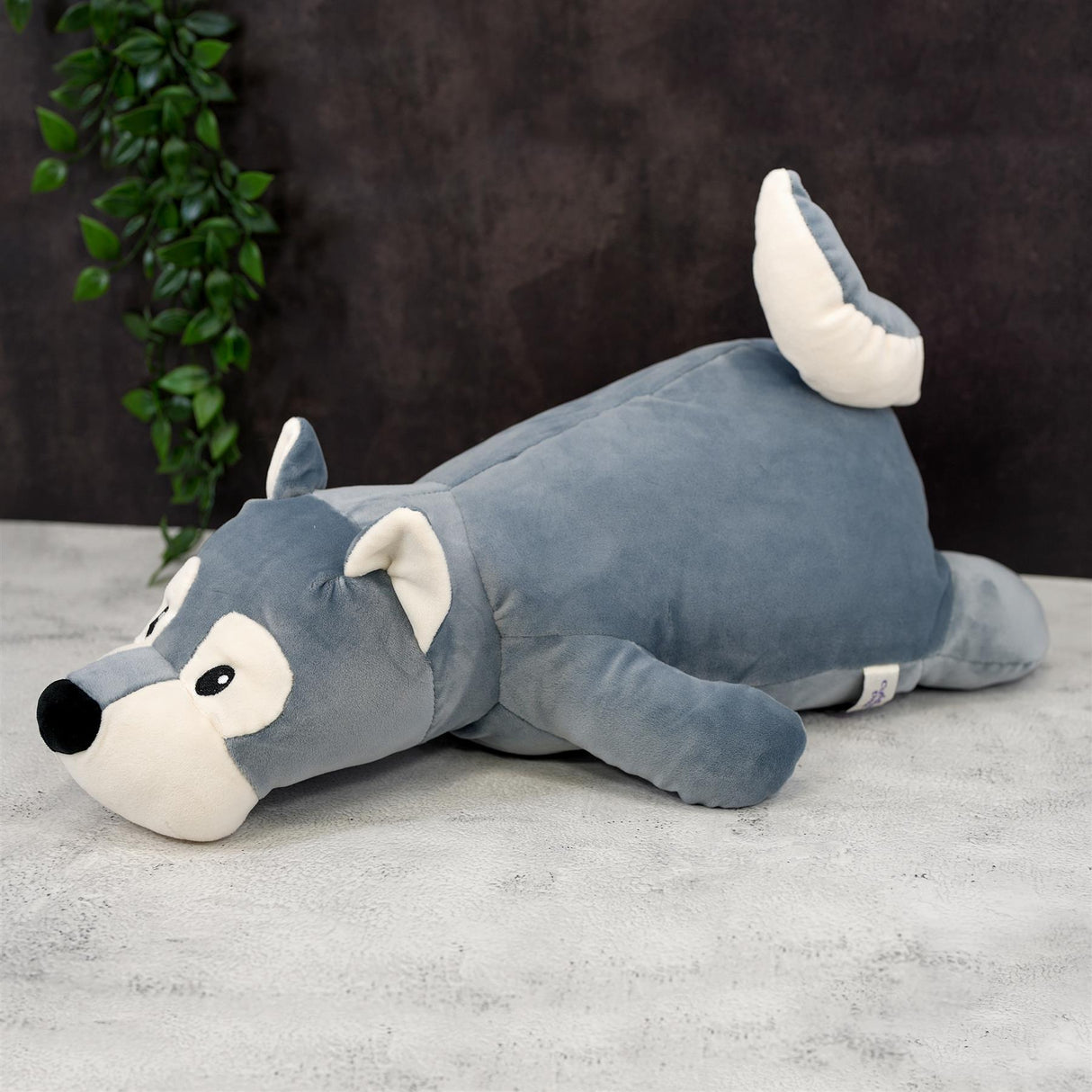 20” Super-Soft Wolf Plush Pillow Toy by The Magic Toy Shop - UKBuyZone