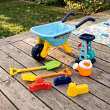 Children Sand and Water Beach Toys Mill, Wheelbarrow Accessories Playset