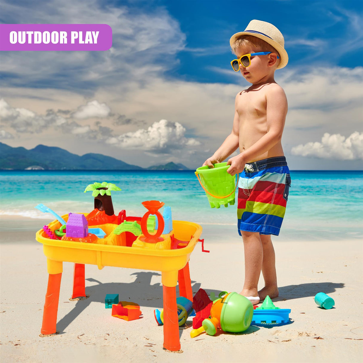 Sand & Water Table with Water Mill