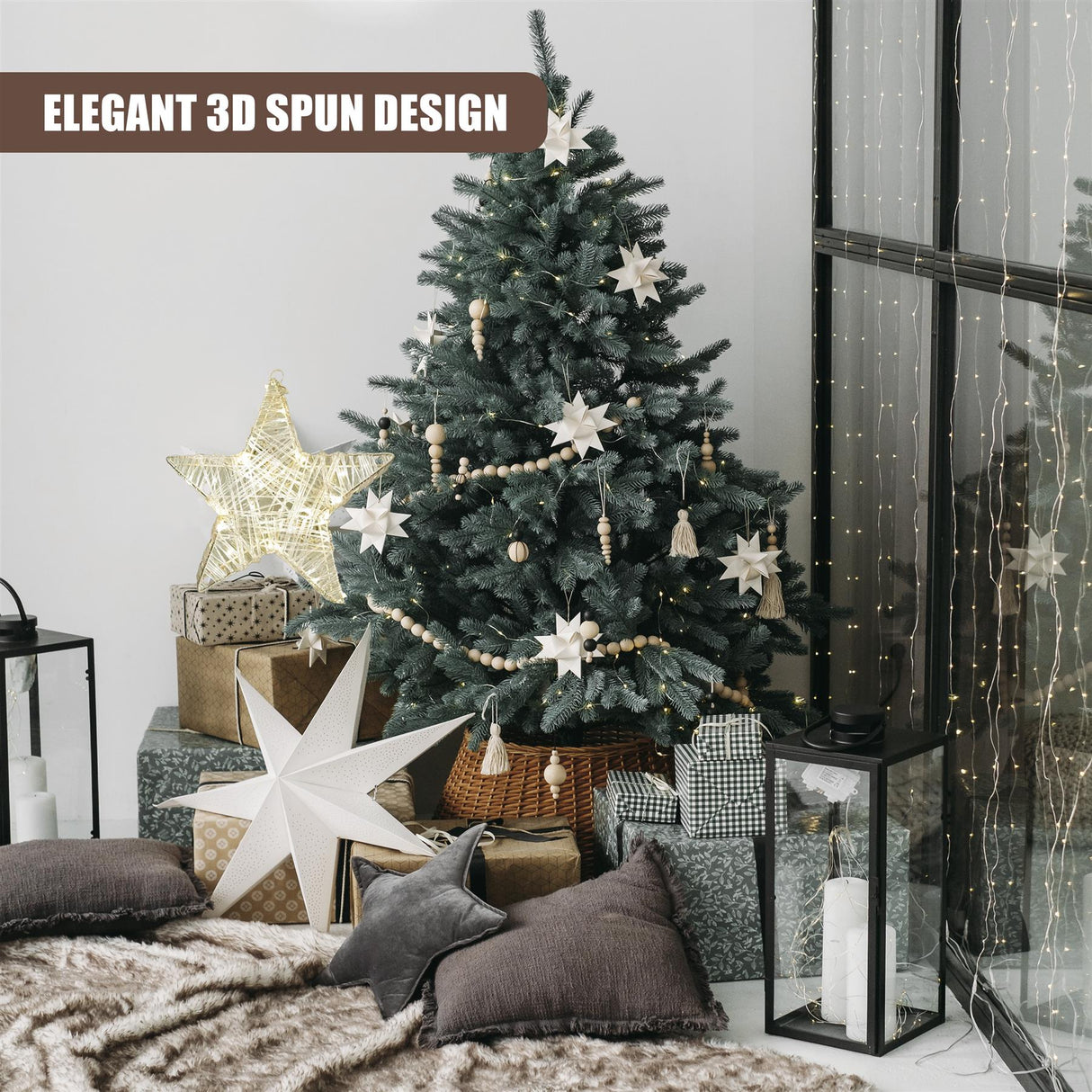 Christmas Star with 30 LED Warm White Lights