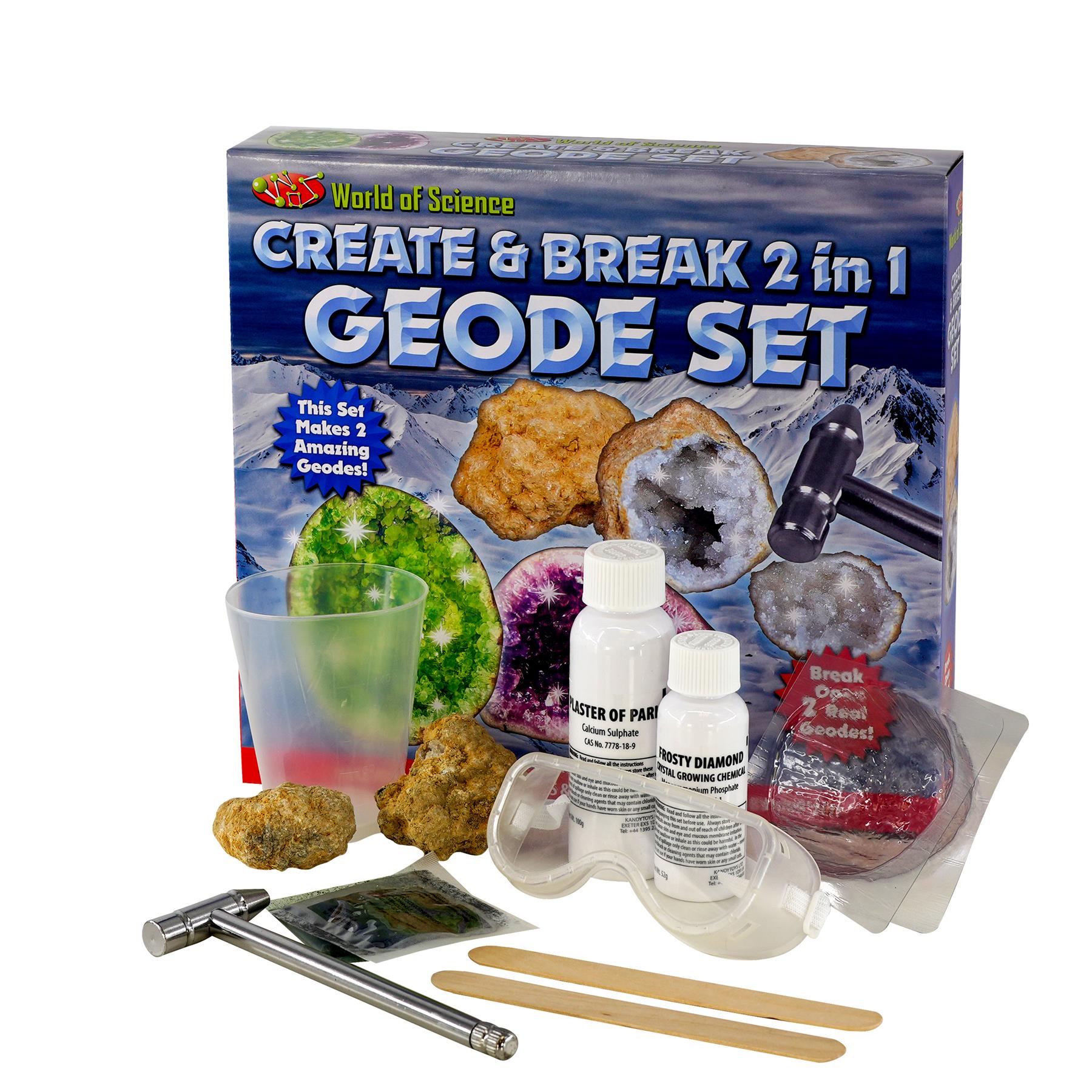 2 in 1 Create And Break Your Own Geode Set by The Magic Toy Shop - UKBuyZone
