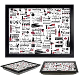 Wine Design Tray With Bean Bag Cushion by Geezy - UKBuyZone