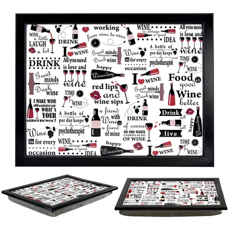 Wine Design Tray With Bean Bag Cushion by Geezy - UKBuyZone