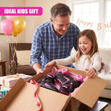 Black & Pink Kids Adjustable Roller Skates