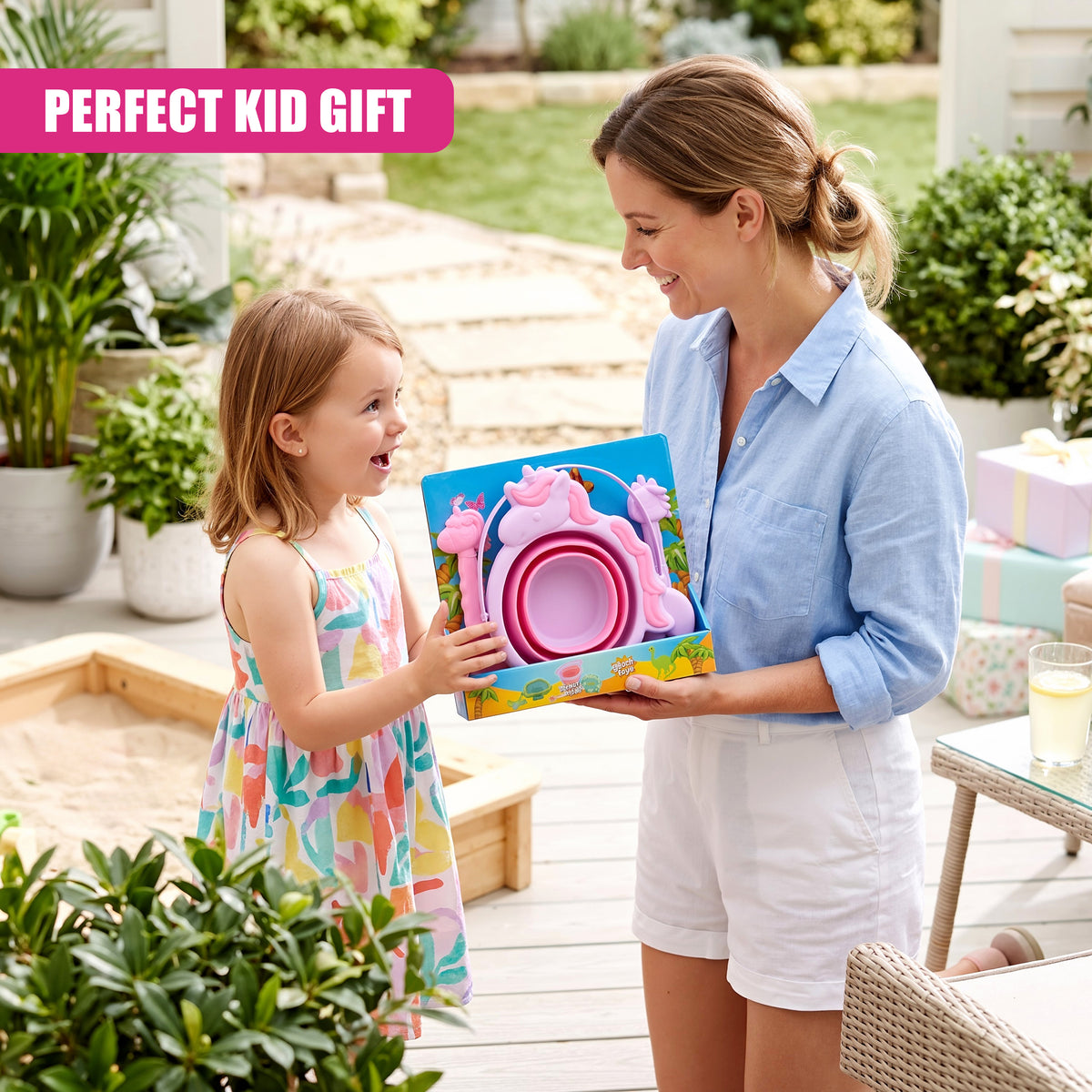 Collapsible Beach Bucket & Spade Sets