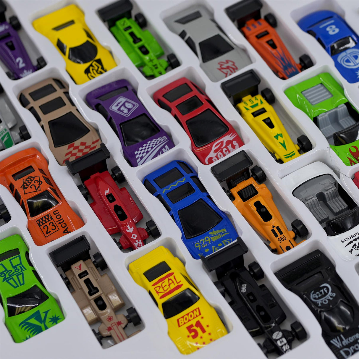 36 Piece Die-Cast Car Set