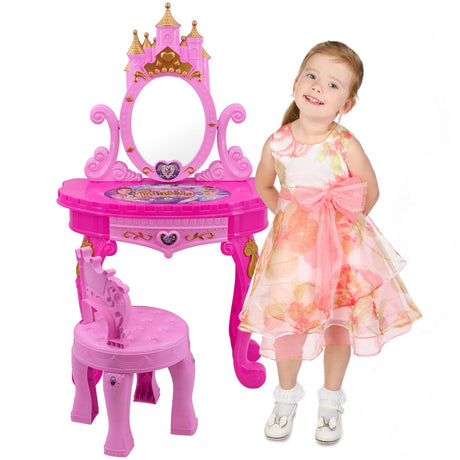 Princess Vanity Dressing Table & Stool Toy by The Magic Toy Shop - UKBuyZone