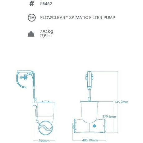 Bestway Bestway Flowclear 680Gal Skimatic Pool Filter Pump