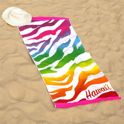 Beach Bath Towel Hawaii Design Microfibre Towel by GEEZY - UKBuyZone