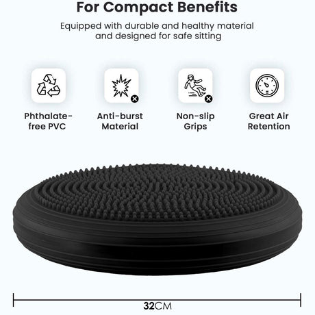 Inflatable Balance Cushion by GEEZY - UKBuyZone