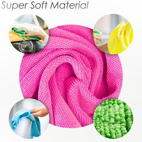 Set Of 10 Microfibre Cleaning Cloths by MTS - UKBuyZone