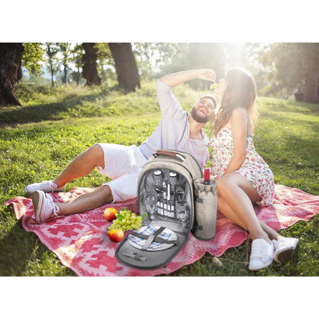 2 Person Picnic Cooler Backpack with Blanket by Geezy - UKBuyZone