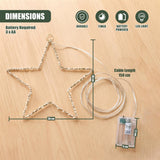 Star LED Fairy Light Gold Wire 30cm