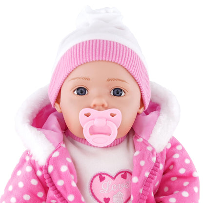 Candy Pink Bibi Baby Doll Toy With Dummy & Sounds by BiBi Doll - UKBuyZone