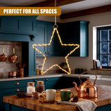 Star LED Fairy Light Gold Wire 50cm
