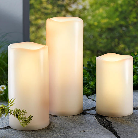 3 Pcs Outdoor LED Candle Light by Geezy - UKBuyZone