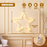 Star LED Fairy Light Gold Wire 50cm