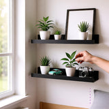 Black Shelf 45 cm Pack 2