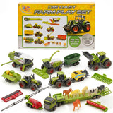 23 Piece Die Cast Farm Tractor & Animals Play Set