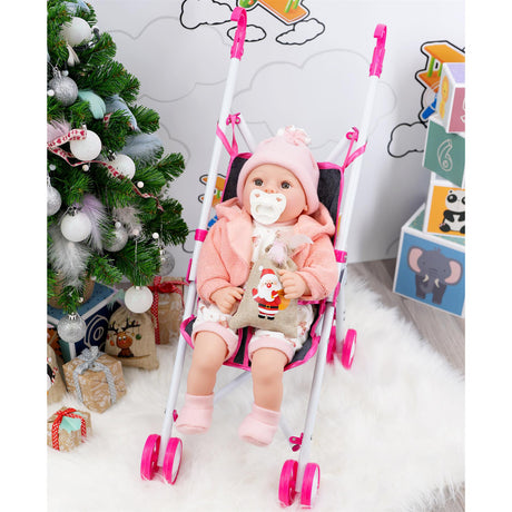 Pink Baby Doll Foldable Stroller by BiBi Doll - UKBuyZone