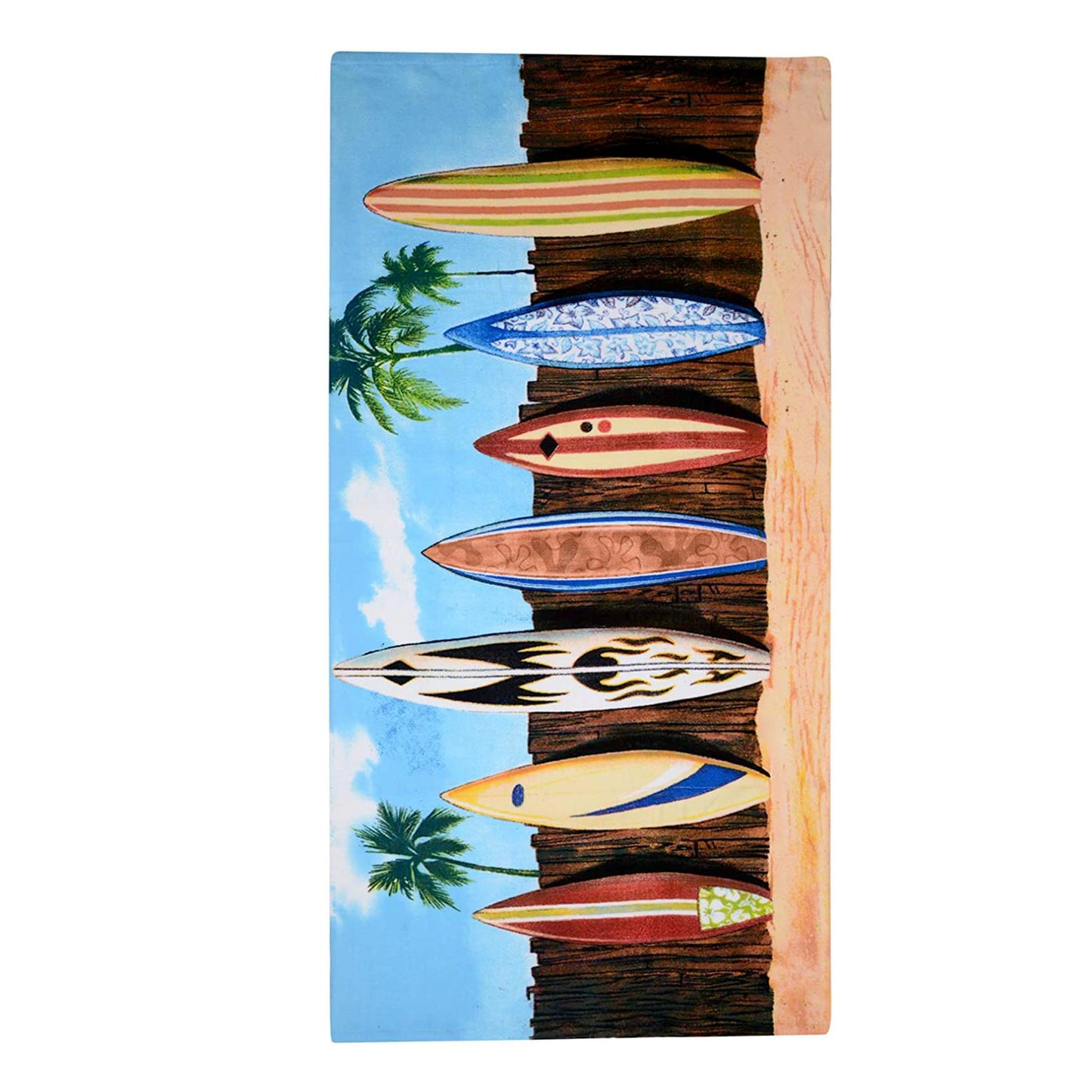 Surfboards Design Large Towel by Geezy - UKBuyZone