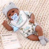 BiBi Black Doll Reborn Boy "Barney" (43 cm / 17")