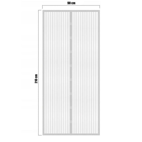 White  Magnetic Insect Door Screen by GEEZY - UKBuyZone