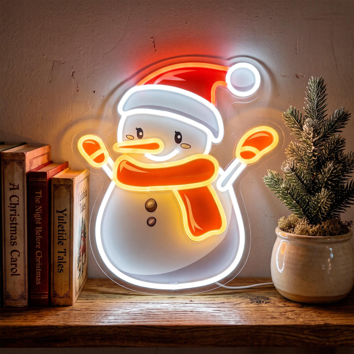 Snowman Neon Sign