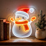 Snowman Neon Sign