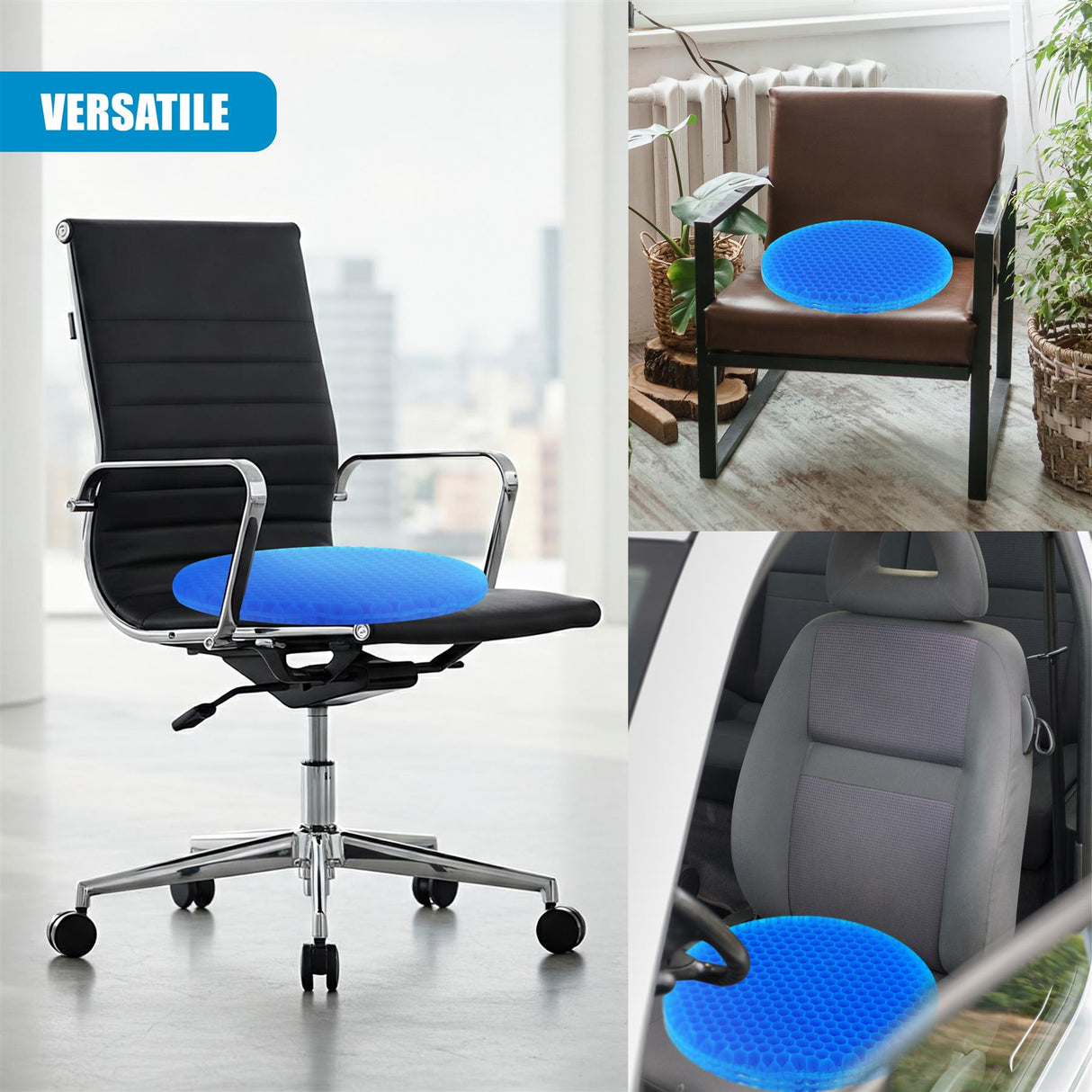 Orthopaedic Gel Seat Pillow by GEEZY - UKBuyZone