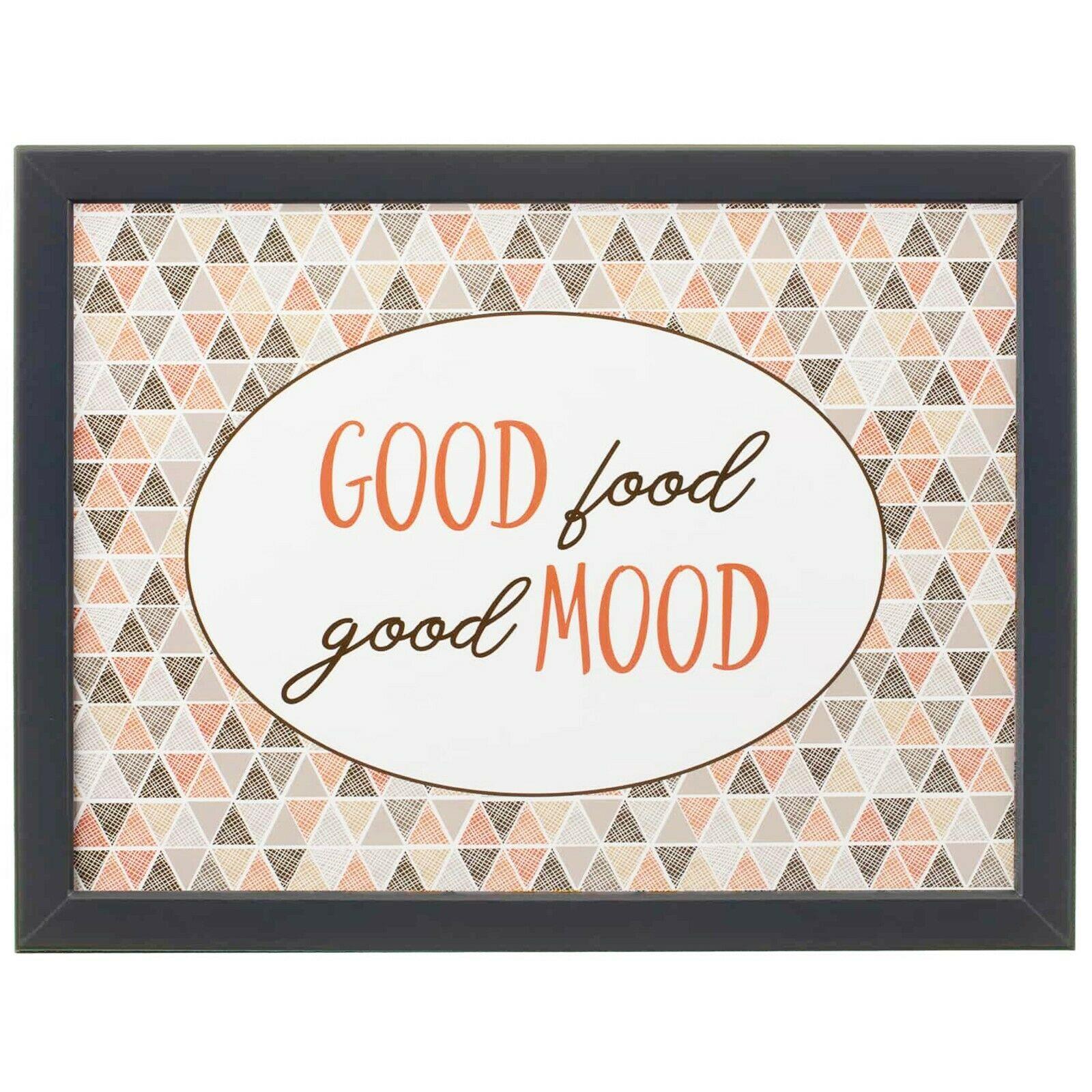 Good Food Good Mood Lap Tray With Bean Bag Cushion by Geezy - UKBuyZone