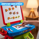 Learning Desk & Magnetic Easel Chalkboard