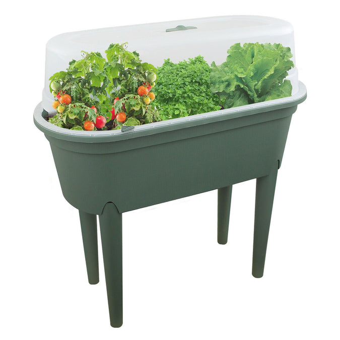 Green Raised Garden Bed Planter With Lid and Legs - UKBuyZone