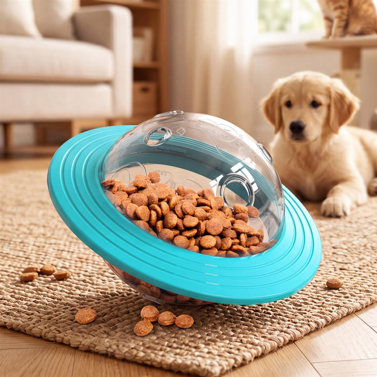 Pet Treat Dispenser Ball Toy