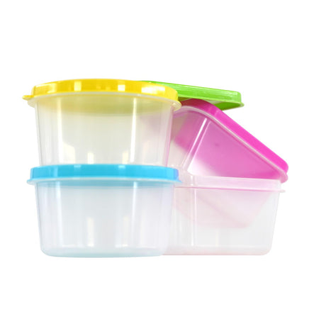 Set of 4 Mini Food Storage Containers with Lids by Geezy - UKBuyZone